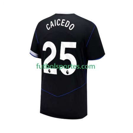 Camiseta Chelsea Moises Caicedo 25 Tercera Equipación 2025/2026
